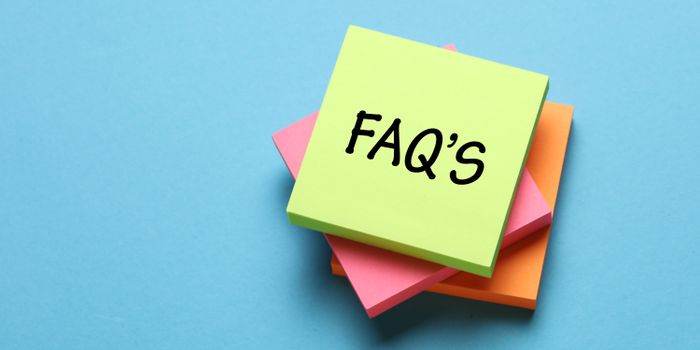 graphic of FAQ on a post-it note