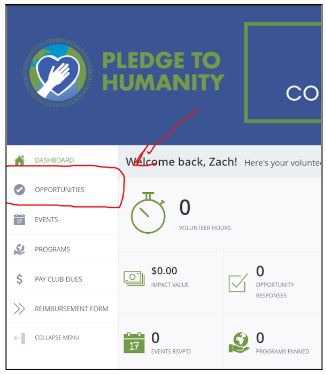 Pledge to Humanity Log In